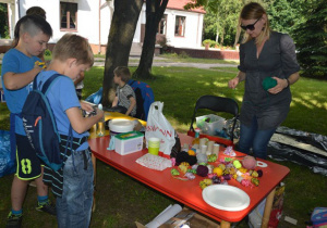 kącik dekoratorski grupy Kotki
