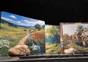 scenografia, barwna, sielska i kolorowa