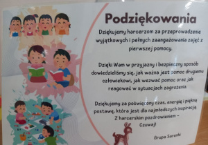 Dziekujemy harcerzom.