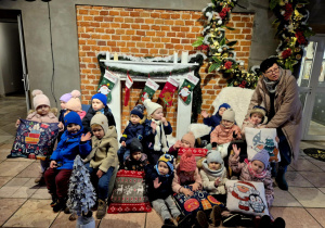 świąteczny kominek