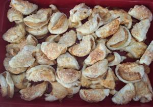 Upieczone ciasteczka. Smacznego!