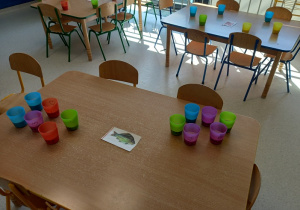 Jogurcik w kubeczkach czeka na degustację.