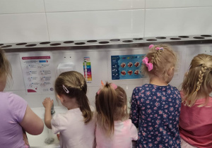 Dziewczynki myją ręce