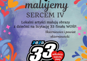 Plakat akcji "Malujemy sercem"